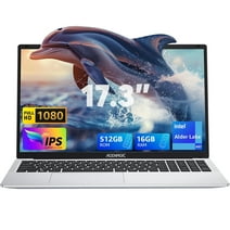 ACEMAGIC Laptop 17.3 FHD Intel Alder Lake N97 up to 3.6GHz 16GB DDR4 512GB SSD with Windows 11