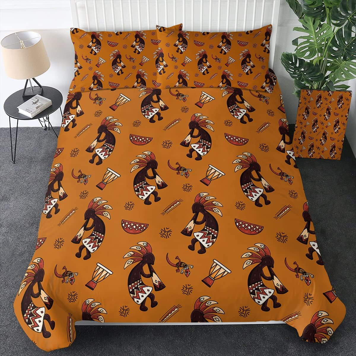 ACEME Ethnic African Bedding Abstract Continent Map of Africa Geometric