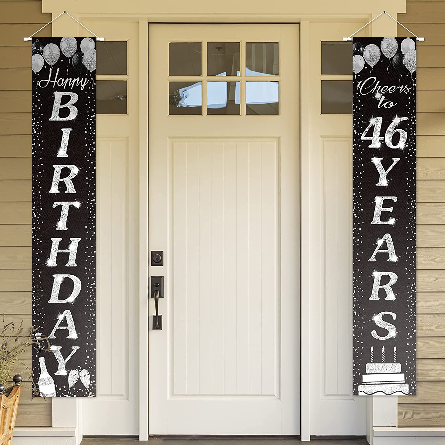 ACEME Happy 16th Birthday Yard Sign Door Banner Cheers to 16 Years