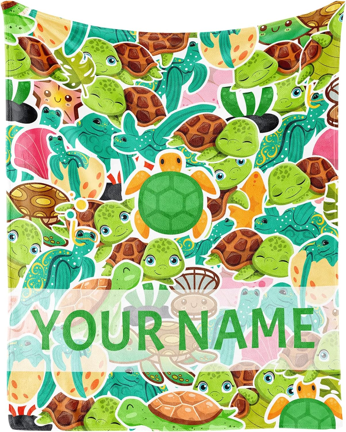 ACEME Sea Turtle Blanket Gifts,Cute Throw Blanket for Women Girls, Soft