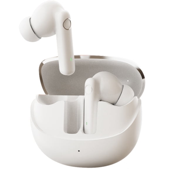 Acer Wireless Bluetooth Earbuds, Long Playtime, Stereo Deep Bass with Charging Case, White