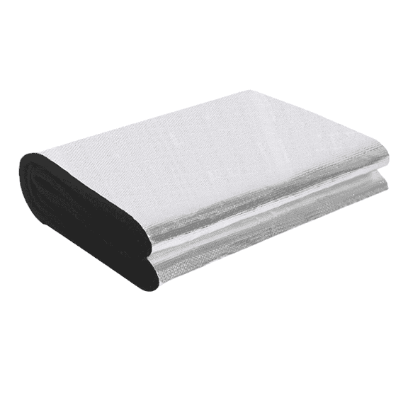 Flame Retardant Battery Thermal Insulation Blanket for Cars Trucks RVs, Universal Fit, 102 cm, Silver