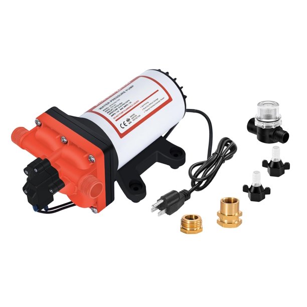 ACESURGEFLO 110V Fresh Camper RV Diaphragm Water Pump with Pressure