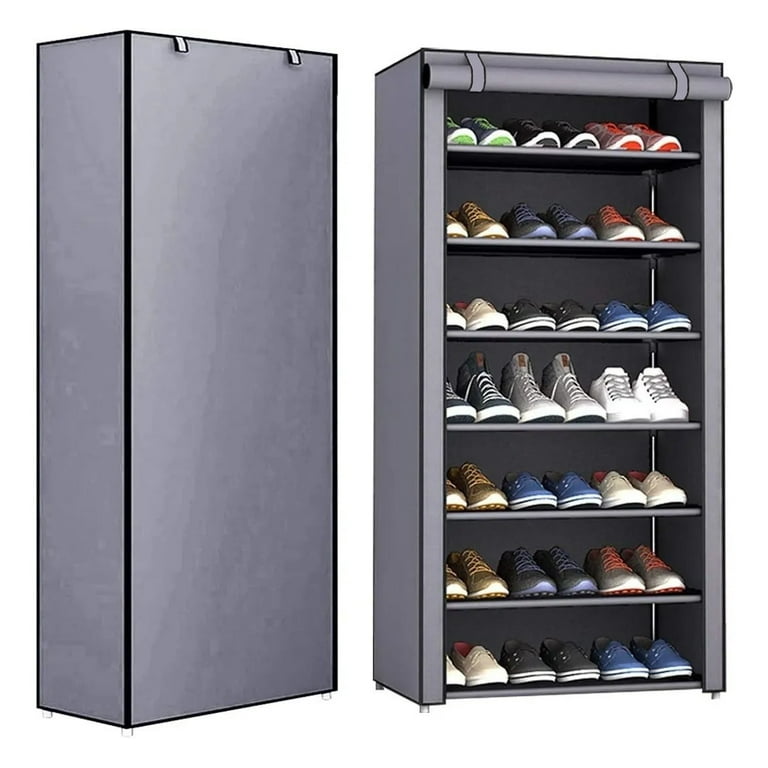 https://i5.walmartimages.com/seo/ACEUR-Shoe-Rack-7-Tier-Organize-Dustproof-Cover-Shoe-Storage-Shelf-14-21-Pairs-Shoes-Suitable-Sneakers-High-Heels-Flats-and-Boots-Grey_0c17b3a4-4db3-460b-a221-bacee273b029.cd4ccef8f41e0c288bbe031b16e5cdfa.jpeg?odnHeight=768&odnWidth=768&odnBg=FFFFFF