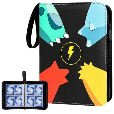 ACEUR Trading Card Binder with 400 Top Loading Pockets,4 Pocket Trading Card Album Folder for TCG,MTG,Baseball Cards,Yugioh