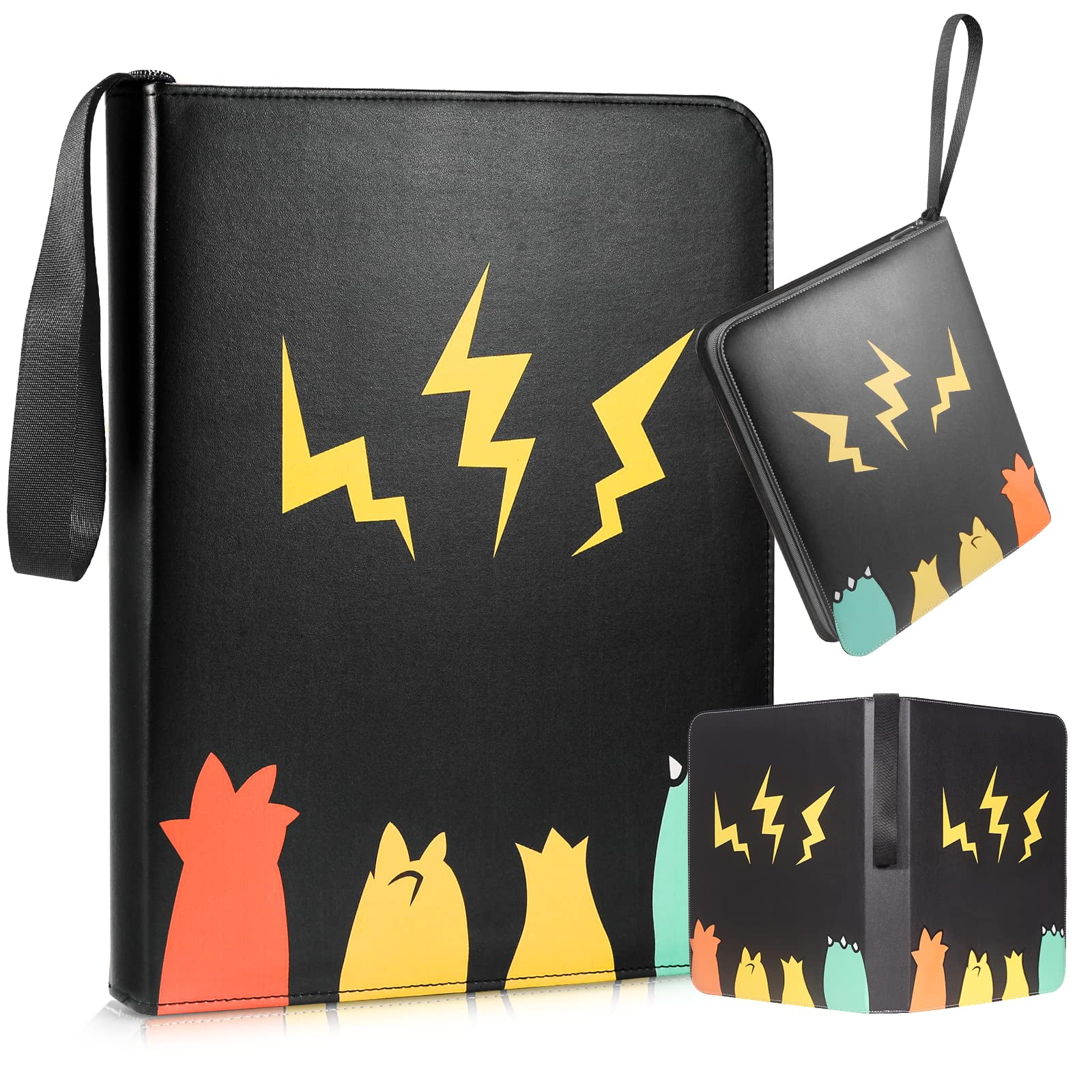 ACEUR Trading Card Binder with 400 Side Loading Pockets,4 Pocket