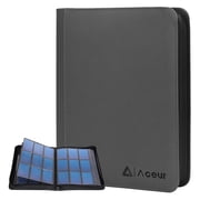ACEUR 9 Pocket Trading Card Binder, 360 Side-Loading Card Storage Organizer Album, Premium PU Card Collection Folder for Sports & Game Cards