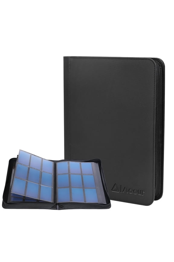 Trading Card Binder with 540 Side Loading Pockets, 9 Pocket Trading Card Album Folder for Sport Cards, Game Cards