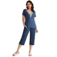 thumbnail image 1 of Ekouaer Womens Pajama Sets Pajamas Sets Sleepwear Shorts Lounge Set summer pajamas for women, 1 of 6