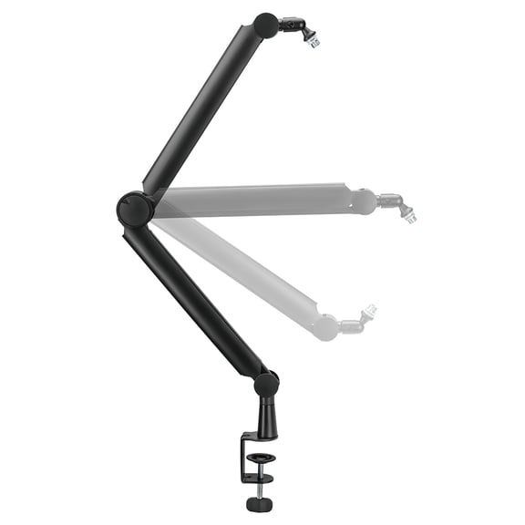 ACGAM MPS-1 Microphone Arm Adjustable studio boom stand with 360 rotation Sleek durable design for podcasting streaming or recording