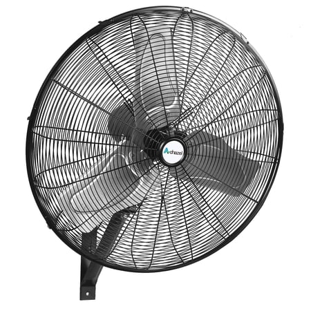 Achazel 24 Inch Industrial Oscillating Wall Mount Fan, 3-Speed 6300 CFM High Velocity Adjustable Tilt Weatherproof Fan for Patio Commercial Garage
