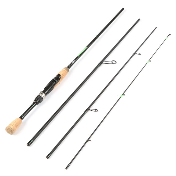 ACHELOUS Carbon Fiber Fishing Rod, Portable Travel Spinning Pole, 4 Pieces, Easy to Carry and Assemble