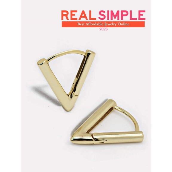 ACHIEVE Triangle Huggies | Sterling Silver