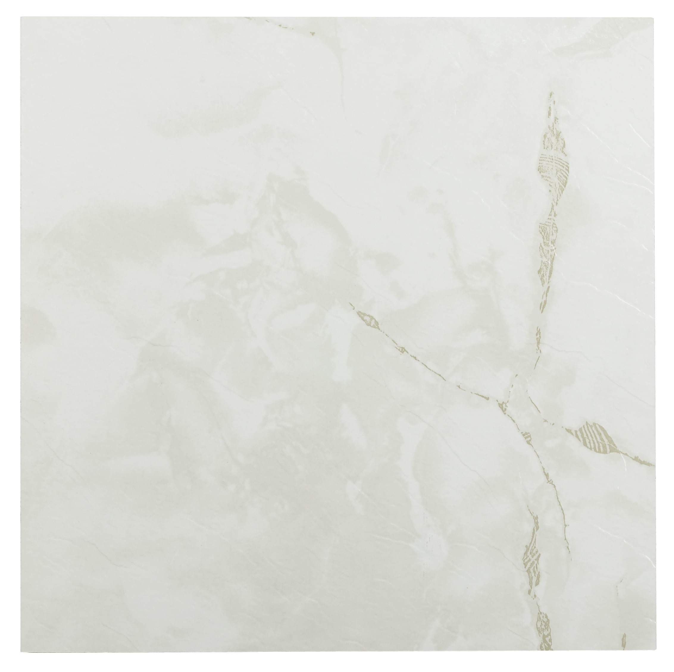 Sterling Classic White and Gray Vein Self-Adhesive Vinyl Floor Tiles