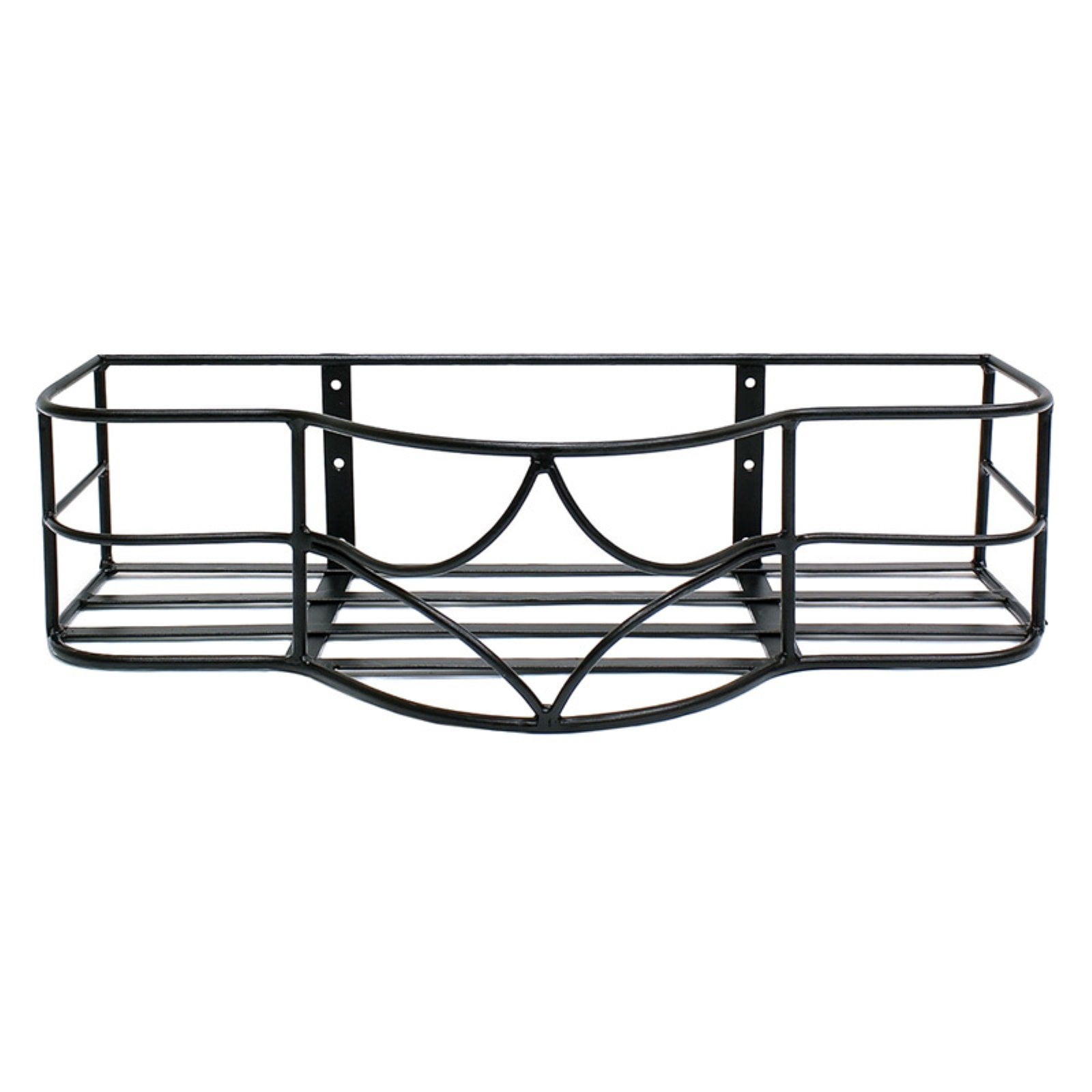 Black Wrought Iron Outdoor Window Box Planter Holder