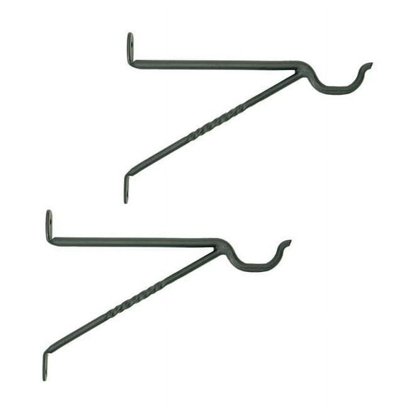 ACHLA Designs B-35-2 9.5 in. Lantern Wall Bracket, Black - Pack of 2