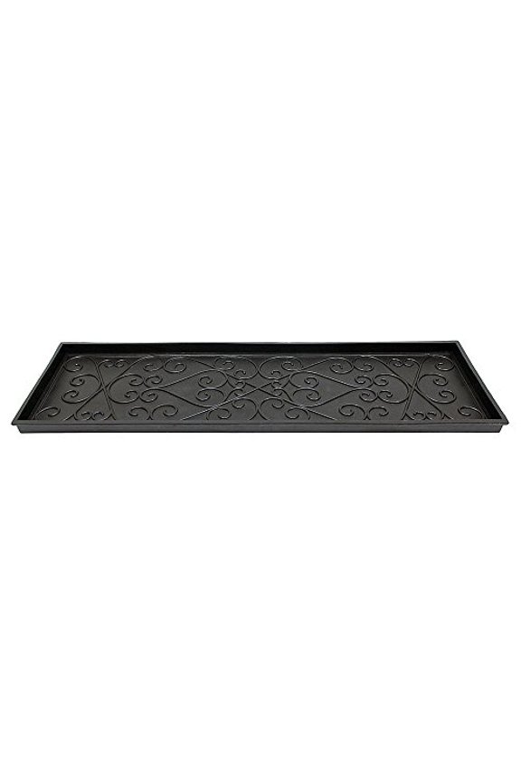 Scrollwork Rubber Boot Tray, Large