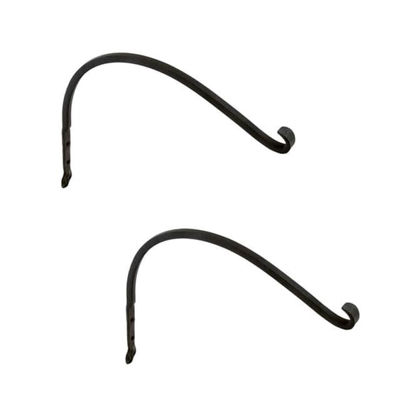 ACHLA Designs SCH-02-2 16 in. Arc Wall Bracket, Black - Pack of 2