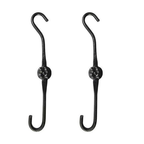 ACHLA Designs SSE-01-2 12 in. Extender Hook, Black - Pack of 2