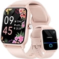 thumbnail image 1 of ACHOICE 1.8" Smart Watch for Men Women, Fitness Tracker with Bluetooth Call, Smartwatch with Alexa Built-in, 105+ Workout Tracker, IP68 Waterproof, Fits for Iphone Android, for Gift Pink, 1 of 9