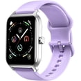thumbnail image 1 of ACHOICE 1.8" Smart Watch for Women Men, Fits for Android and iPhone, Fitness Tracker with Bluetooth Call, Smartwatch with Alexa Built-in, 105+ Workout Tracker, IP68 Waterproof, for Gift Purple, 1 of 9