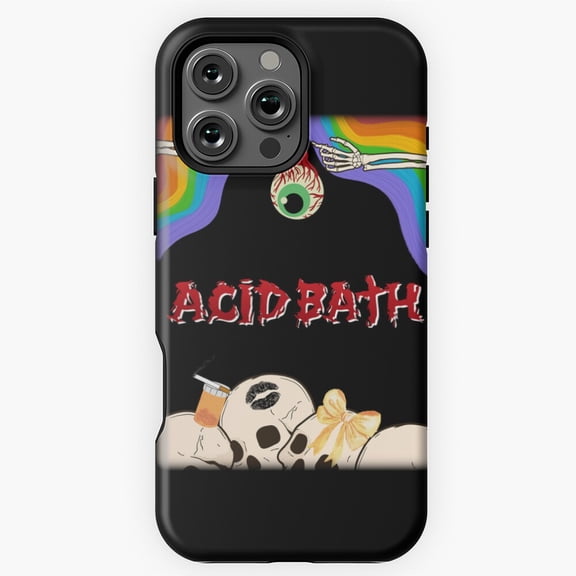ACID BATH Unique Graphic T shirt Phone Case Notebook Art Phone Case for iPhone 16 15 14 13 12 11 Pro Max M5903539