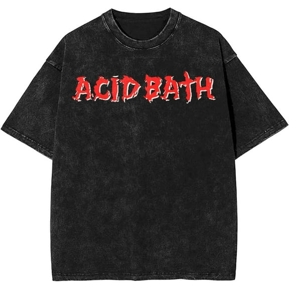 ACID Music BATH Music Shirts Funny Graphic Vintage T-Shirt Mens Womens Cotton Crew Neck Retro Casual Tee Tops