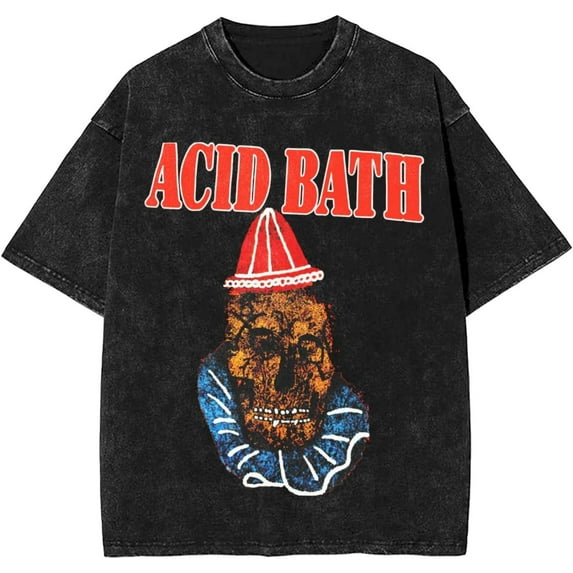 ACID Music BATH Music Shirts Funny Graphic Vintage T-Shirt Mens Womens Cotton Crew Neck Retro Casual Tee Tops