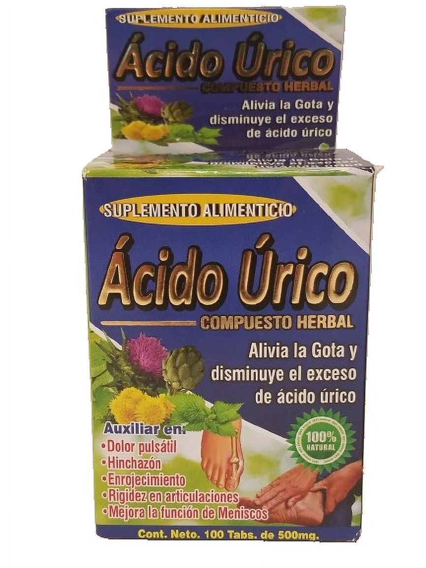 ACIDO URICO Pain Reliever For Foot URIC ACID 150 Tabs 6 GARL1CS