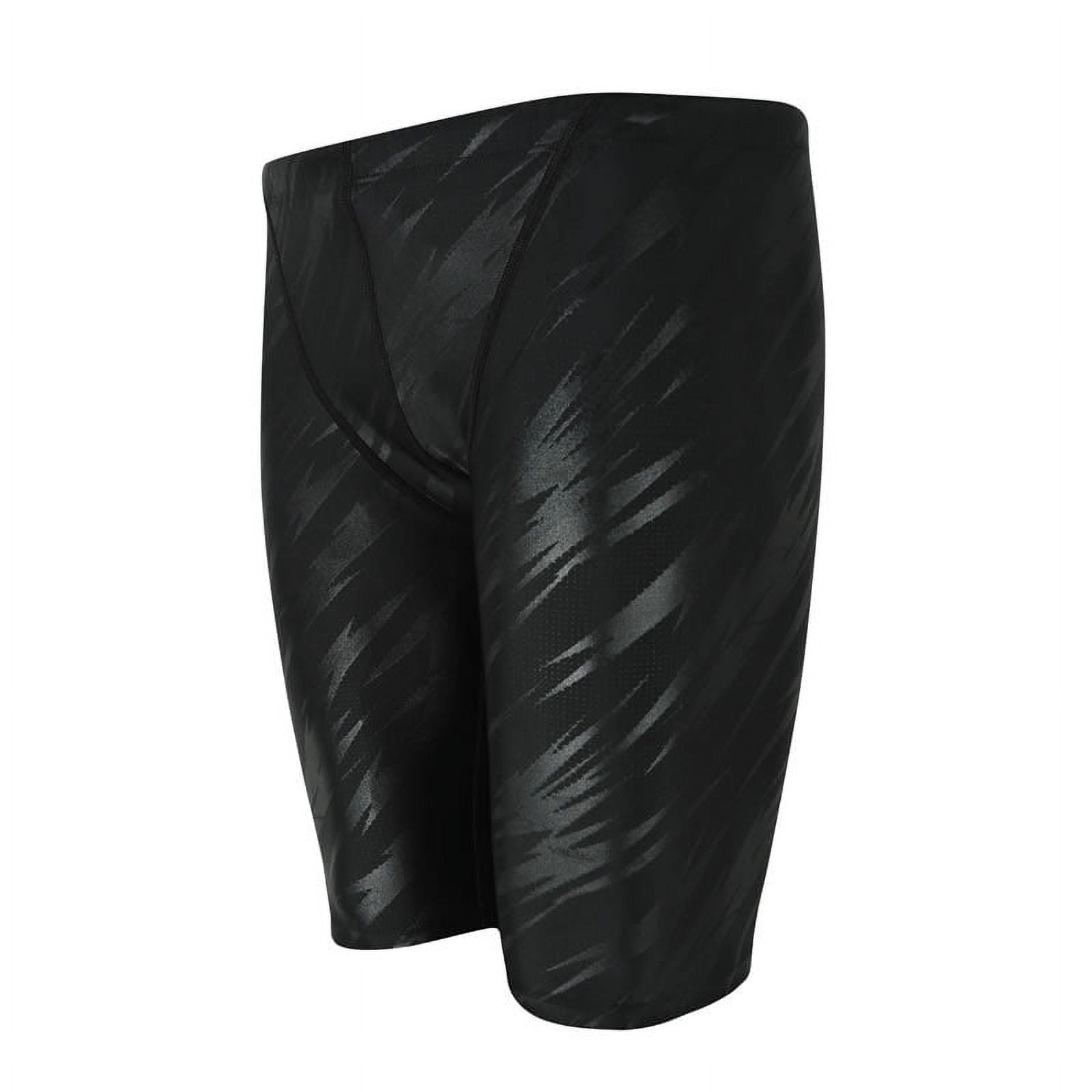 ACIRAE Jammer Swimsuit Mens Athletic Solid Swim Jammers Endurance Long