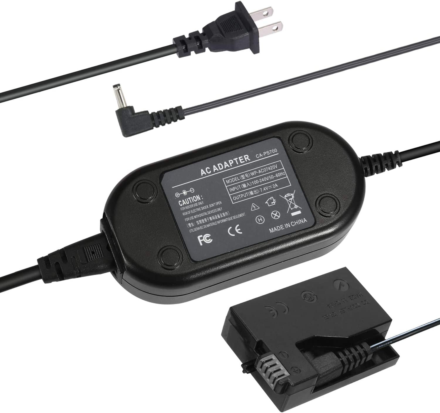 LP-E8 Netzadapter Mit USB-Kabel – Ersatz Für Akku, Für Canon EOS Rebel T5i, T4i, 700D, 650D, 600D, 550D, Kiss X Serie