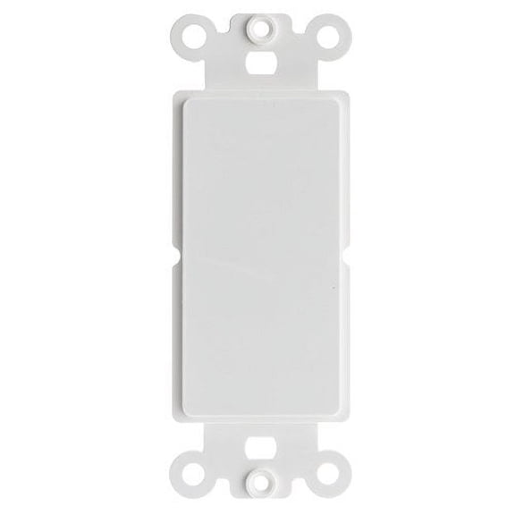ACL Decora Blank Wall Plate Insert, White, 25 Pack