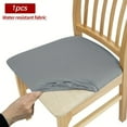 thumbnail image 1 of ACMDL  1/4/6pc Elastic Waterproof Fabric Chair Seat Cover Elastic Chair Slipcover Chair Cover For Dining Room Office Home Decoration, 1 of 7