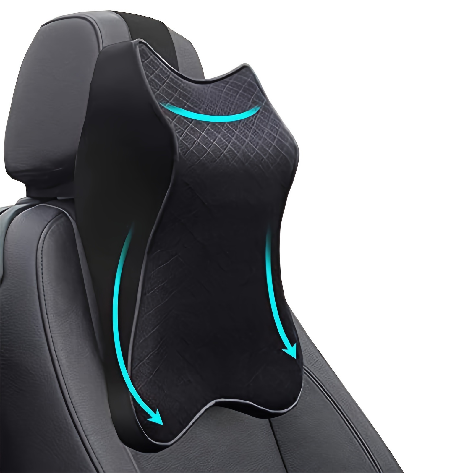 ACMDL 1pc Car Seat Headrest Neck Rest Cushion Car Seat Neck Pillow Pure