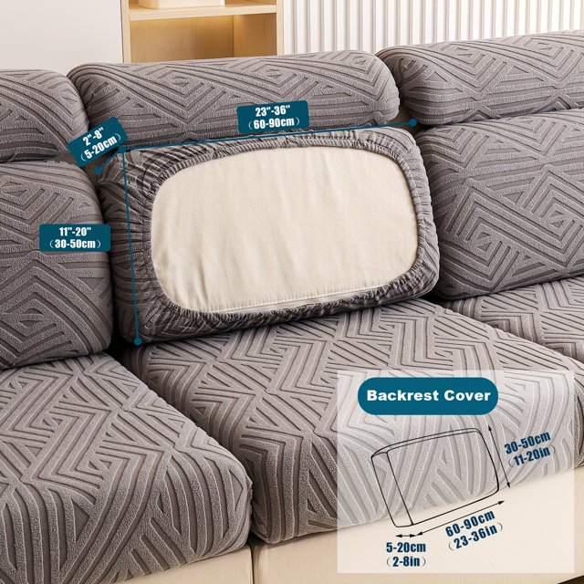 ACMDL 1pc Waterproof Stretch Sofa Slipcover Pets Friendly Jacquard Dust