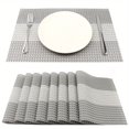 ACMDL 8pcs HeatResistant Placemats Stain Resistant AntiSkid Placemats