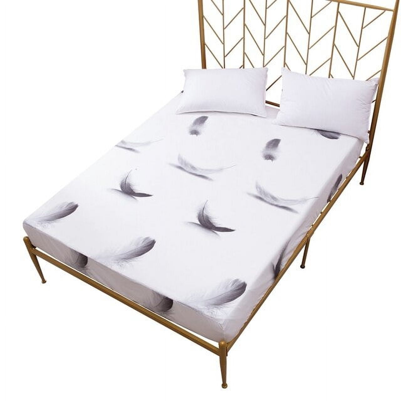 ACMDL New Polyester Printed Bed Fitted Sheet Elastic Allround Mattress Cover Hot Sale Home