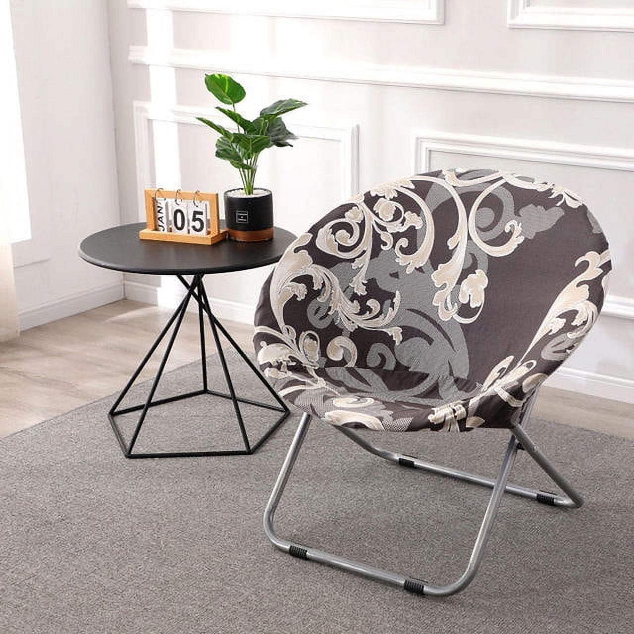 ACMDL Round Saucer Chair Cover for Room Chairs Covers for Chairs