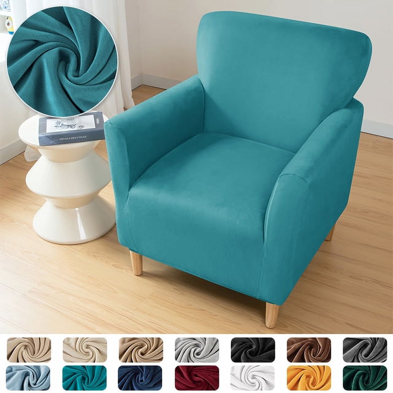 ACMDL UMMH Armchair Covers Elastic Velvet Club Tub Chair Slipcovers for