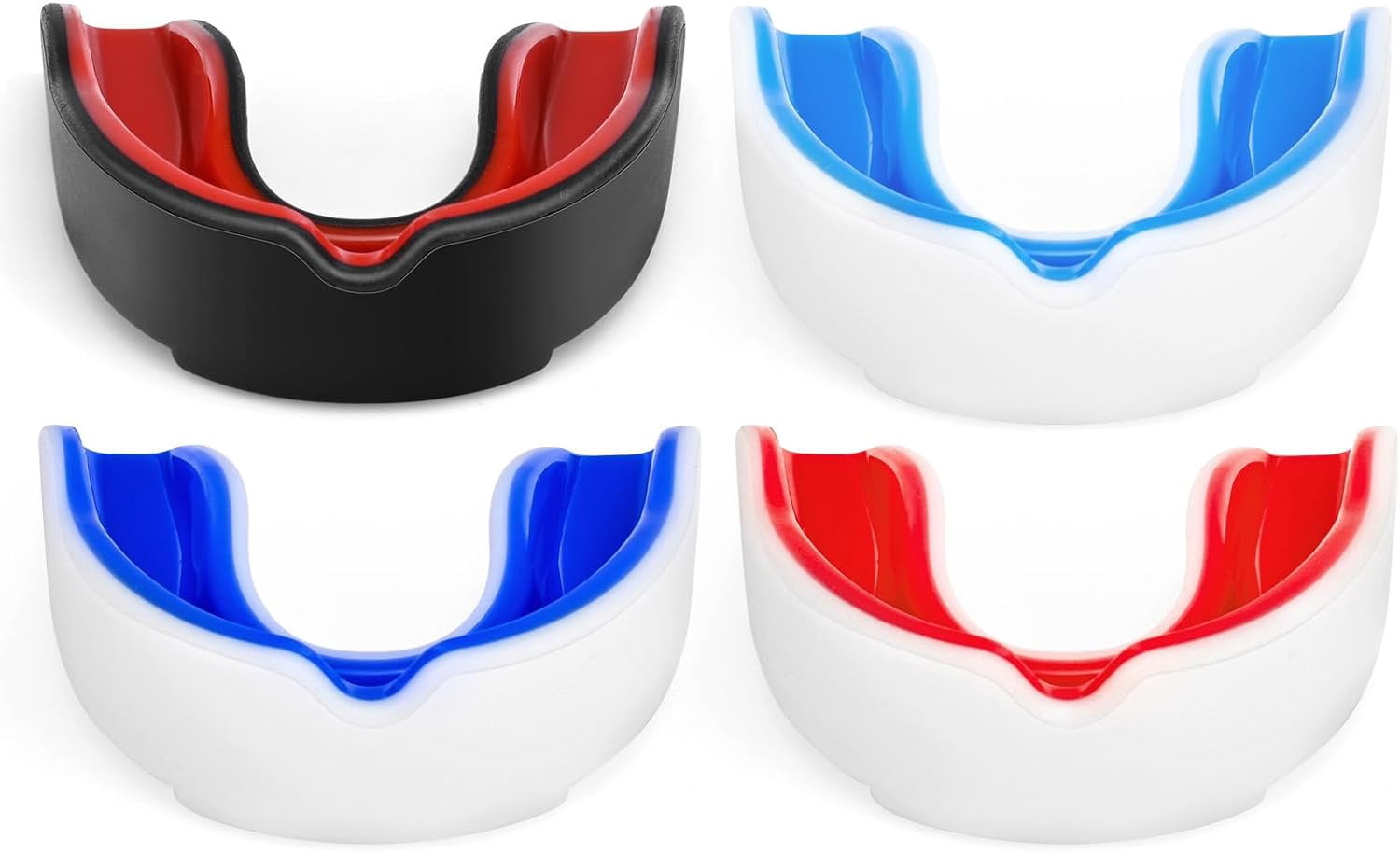 ACMDL Youth Mouth Guard Sports 4 Pack Mouthpiece for Football Basketball MMA etc.