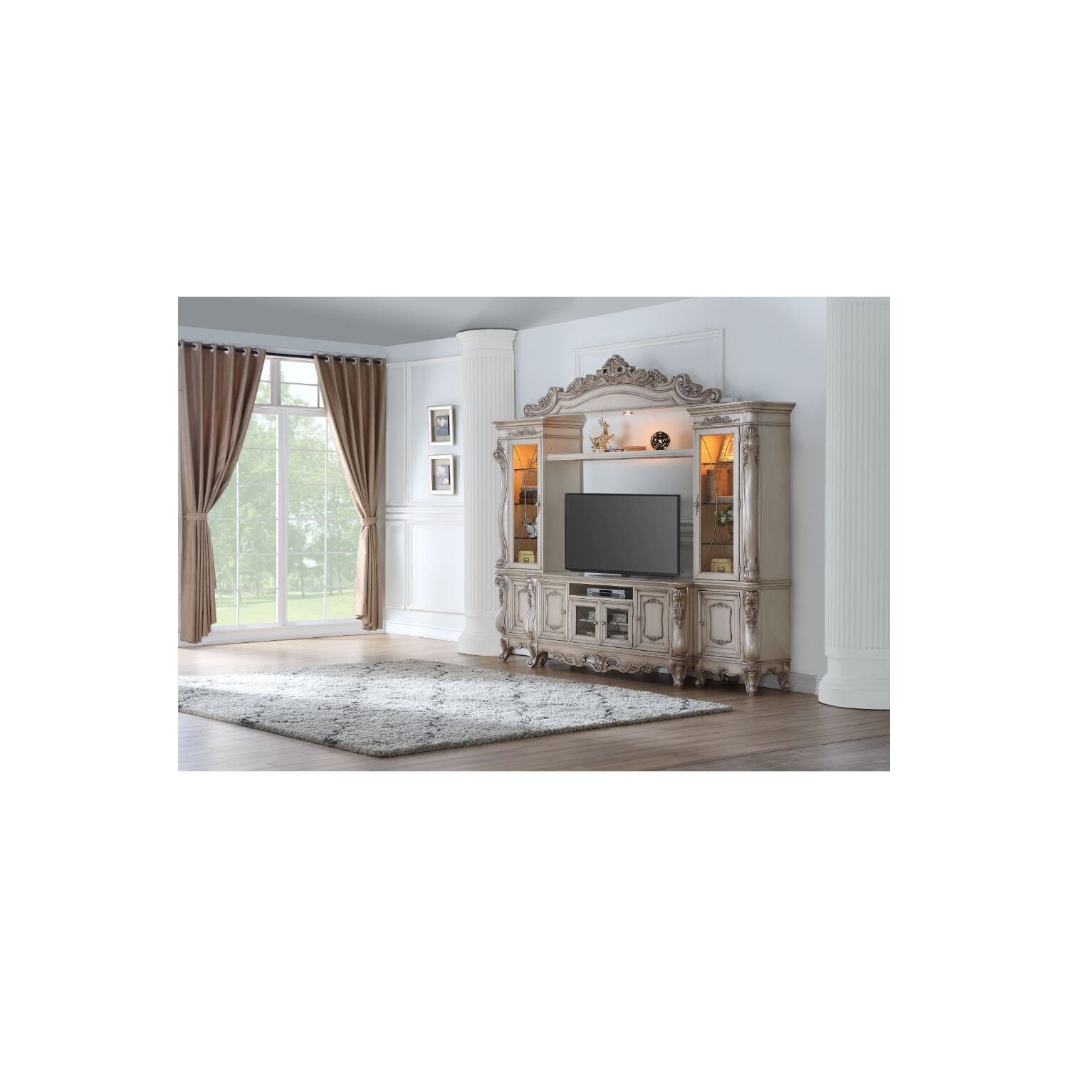 Gorsedd - TV Stand - Golden Ivory