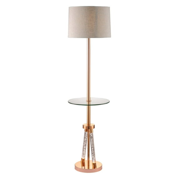 ACME Cici Floor Lamp, Rose Gold-Color:Rose Gold,Quantity:1,Style:Glam/Contemporary