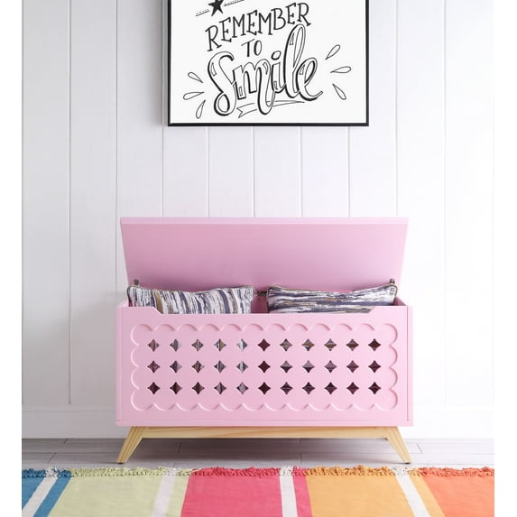 ACME 97630 Doll Cottage Youth Chest, Pink & Natural - 21 x 37 x 16 in.