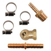 ACME AUTOMOTIVE & COILHOSE PNEUMATICS 1/4 BARB 1/4 THREAD HOSE REPAIR