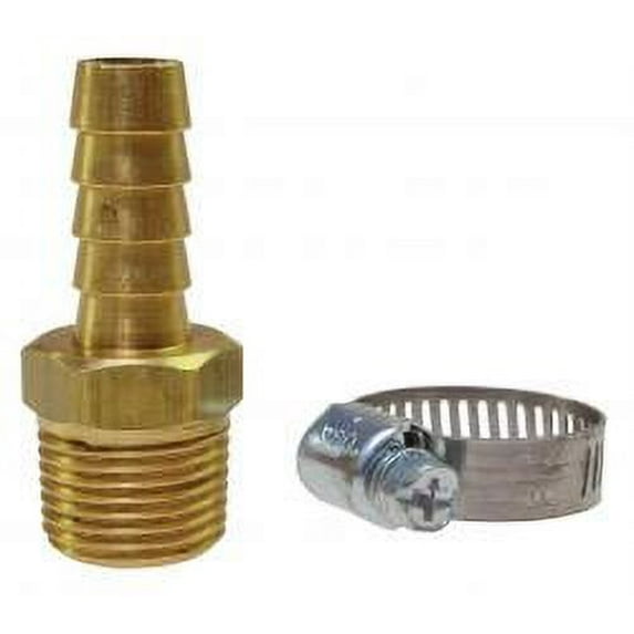 ACME AUTOMOTIVE & COILHOSE PNEUMATICS HOSE RPR KIT 1/4" ID X 1/4" MPT BARB &