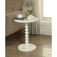 thumbnail image 1 of ACME Acton Round Top End Table in White, 1 of 5
