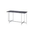 thumbnail image 1 of Acme Adelae Sofa Table Engineered Stone Top & Chrome, 1 of 2