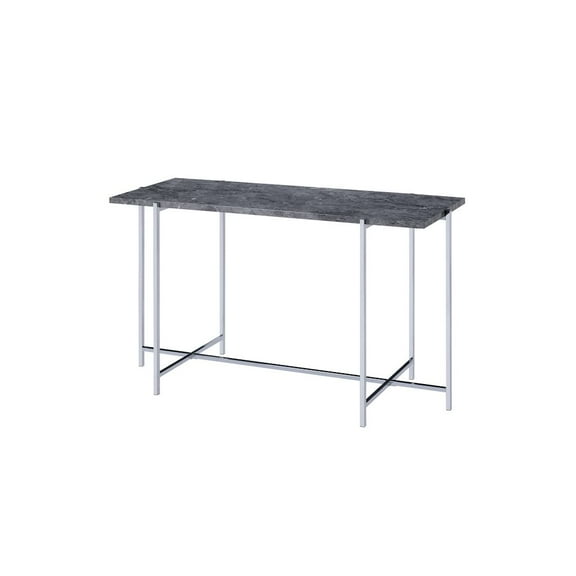 Sofa Table - Faux Marble & Chrome Taiwan