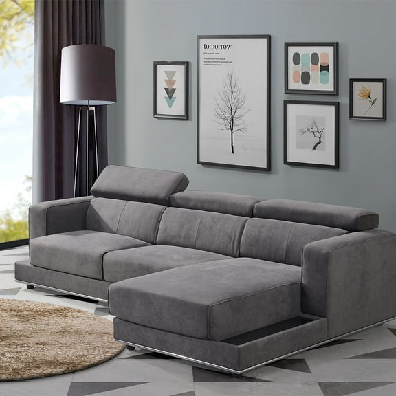 ACME Alwin Modular - LF Sofa, Dark Gray Fabric