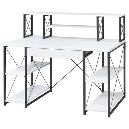 ACME Amiel Writing Desk in White and Black